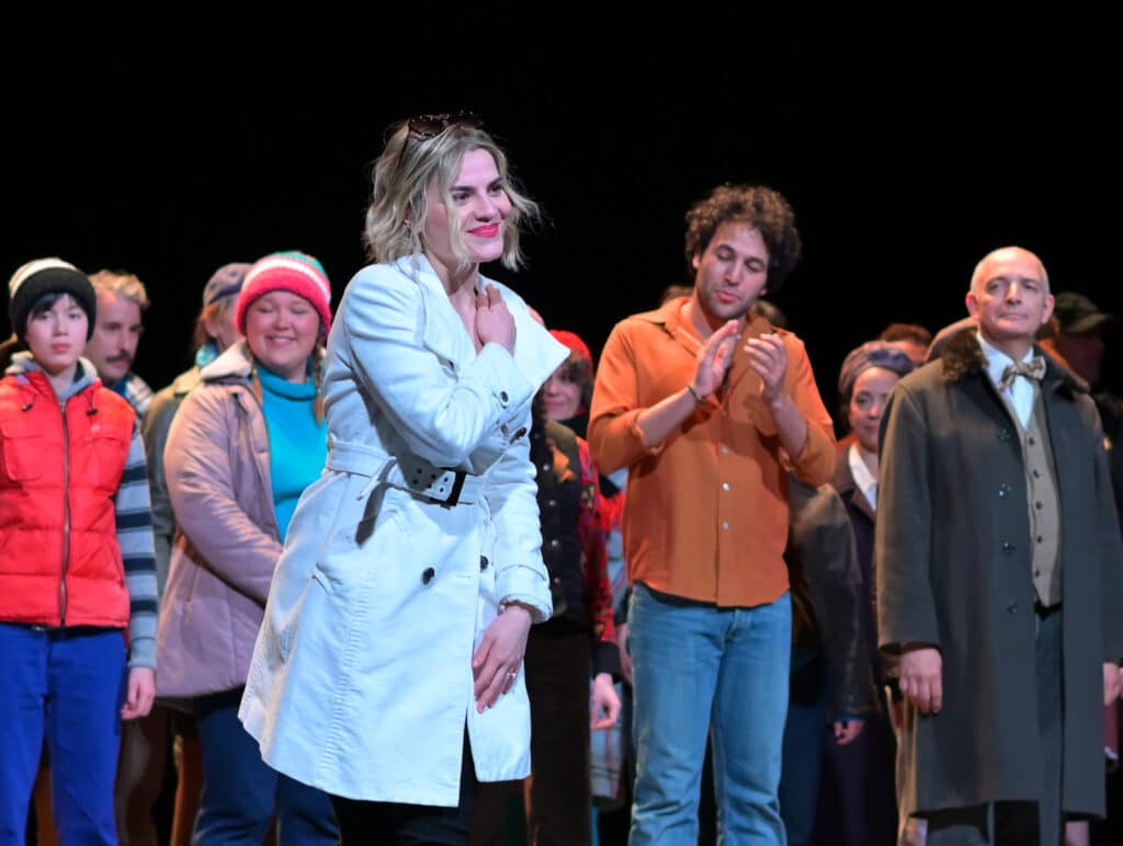 Francesca Pia Vita beim Schlussapplaus. La Bohème im Grand Théâtre de Bordeaux. April 2024