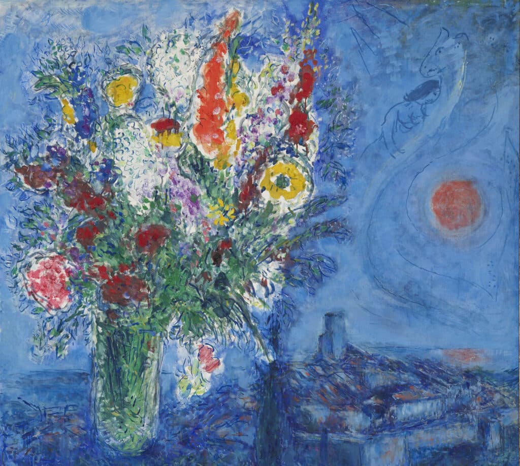 Marc Chagall, Schlafende mit Blumen. ArtMaks Kulturreisen