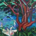 ernst ludwig kirchner roter baum am strand