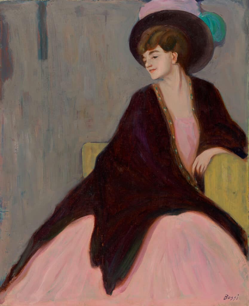 Erma Bossi, Selbstbildnis um 1910
